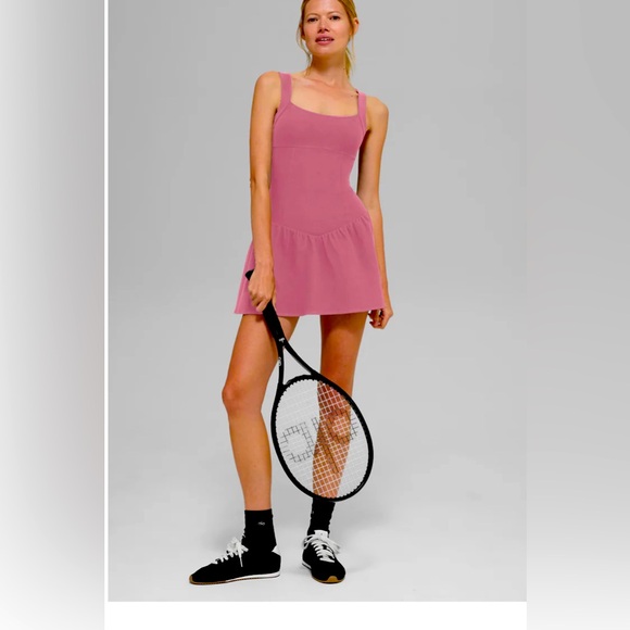 Dresses & Skirts - NWOT ALOsoft breakpoint tennis dress, Pink Wild Rose/ Medium